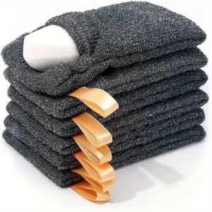 6pcs/pack Exfoliating Soap Saver Pouch