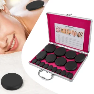 Hot Stones Massage Set with Heater Box